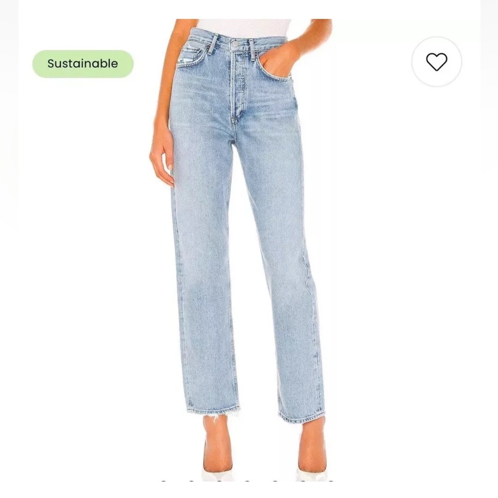 Agolde 90’s Jeans Mid Rise Light Wash